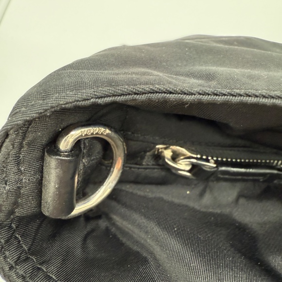 Authentic Vintage Prada BN1057 Tessuto + Spazzolato Nero Tote / Briefcase Black - Picture 6 of 15